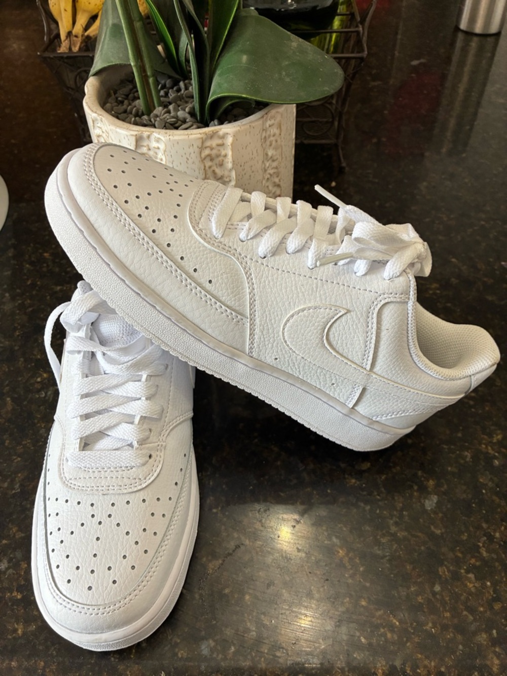 Nike White Low-Top Athletic Sneakers